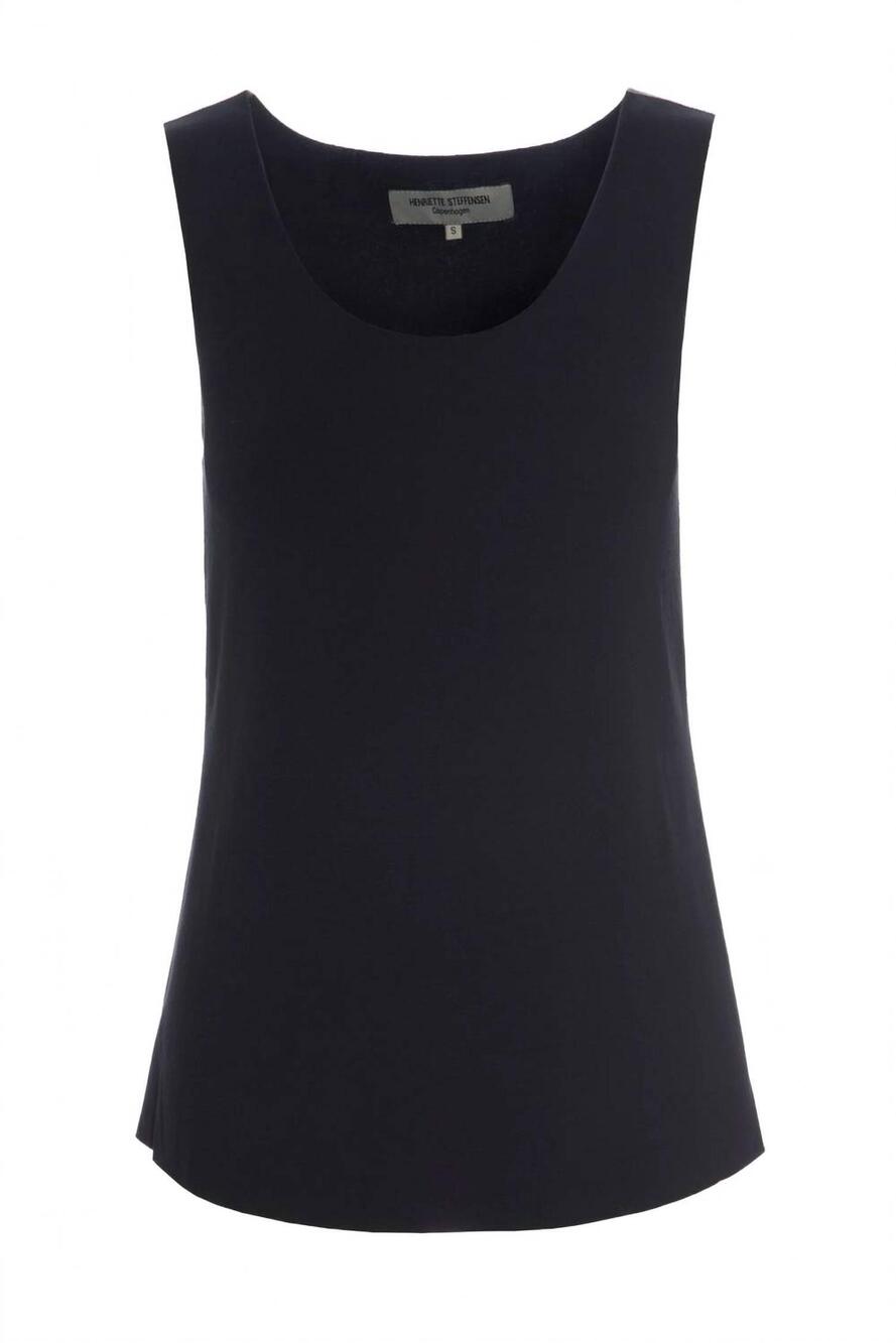 NEW HENRIETTE STEFFENSEN women's yoga sleeveless top in black